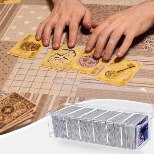 2 Pcs Trading Card Storage Box with Divider, Each Plastic - Image 7