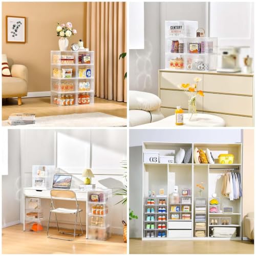 6 Pack Clear Storage Bins with Lids, 19 Qt Closet Or | All Products - Image 6
