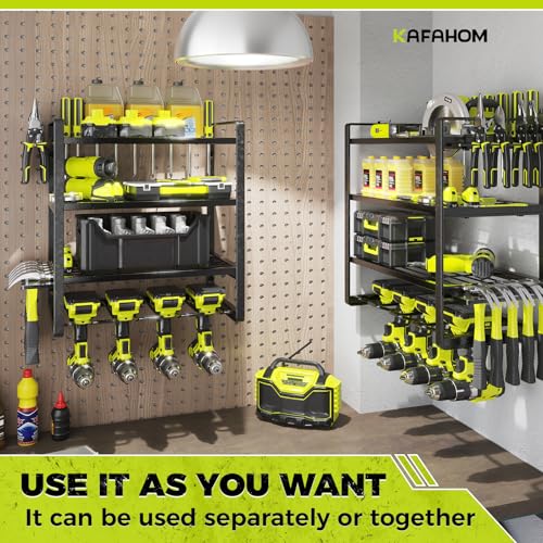 Power Tool Organizer, 8 Drill Holder Wall Mount - Image 7