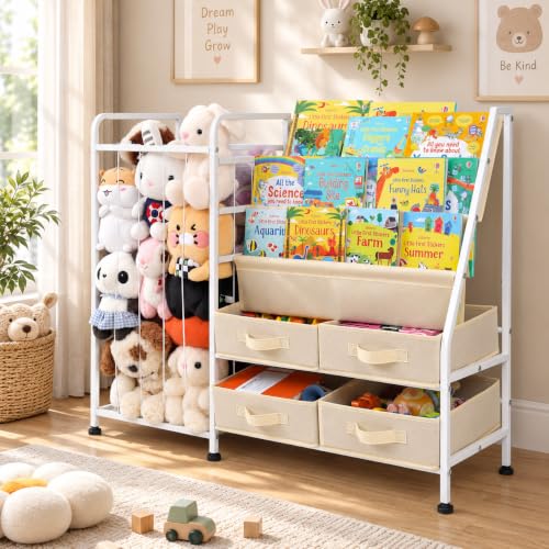 Book Shelf for Kids Rooms, 3-in-1 Kids Bookcase | Home Organization - Image 2