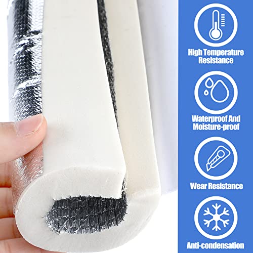 Kingdder 6 Pcs 1.3ft Pipe Insulation Foam Tube Self Adhesive - Image 5