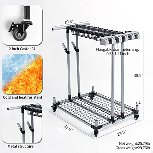 Heavy duty garden tool organizer garage storage holder - Image 3