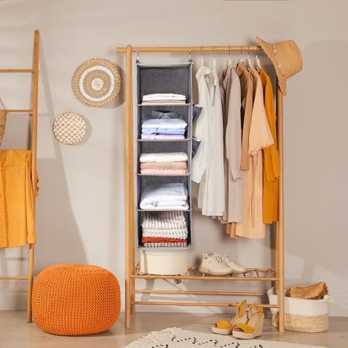 BOOMIBOO Hanging Closet Organize and Shelves，5-Hanging Shelf - Image 3
