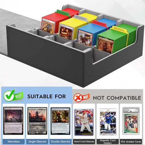 4 Row Trading Card Storage Box, 3200+ MTG Card Storage - Image 5