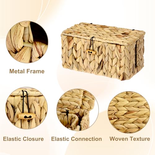 BTSKY Woven Cable Management Box with Lid Water Hyac | All Products - Image 8