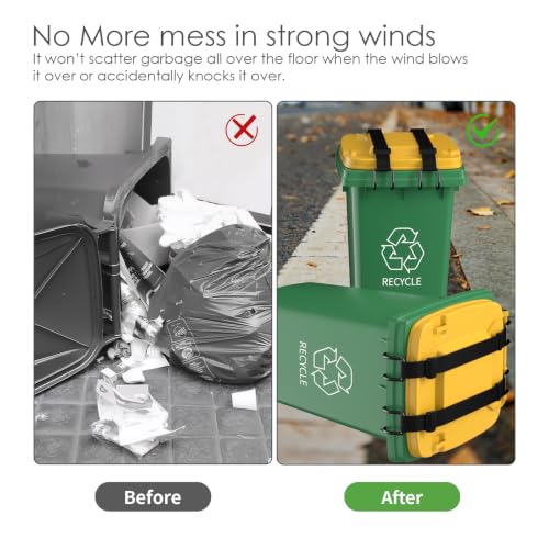 2Pcs Metal Non-Slip Double Claw Trash Can Lid Lock - Image 7
