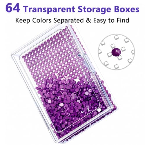 Diamond Painting Storage Case, 64 PCS Diamond Art Storage Box - Image 4