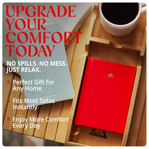 Bamboo Sofa Arm Tray with Strong Magnets – Stable Wood - Image 8
