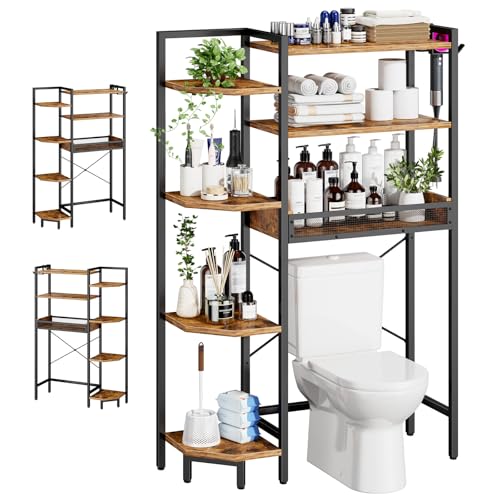 K1 Heavy Duty 7-Tier Over The Toilet Storage（With Basket - Image 2