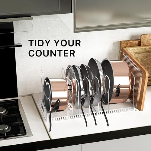 Simple Houseware Expandable Pan Rack 10 Adjustable C | All Products - Image 8