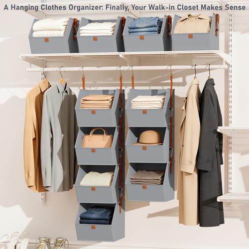 DIMJ 4-Tier Hanging Closet Organizer, Modular Bins for RVs - Image 3