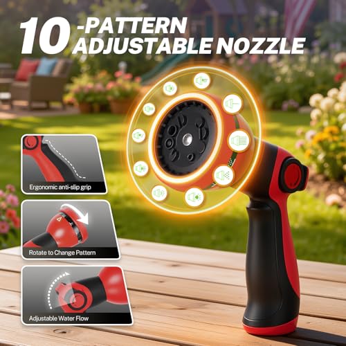 BILITOOLS Retractable Garden Water Hose Reel 5/8" x 50 ft - Image 6