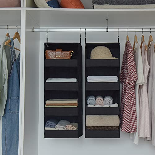GRANNY SAYS 4-Shelf Hanging Closet Organizer, Foldable Storage - Image 3