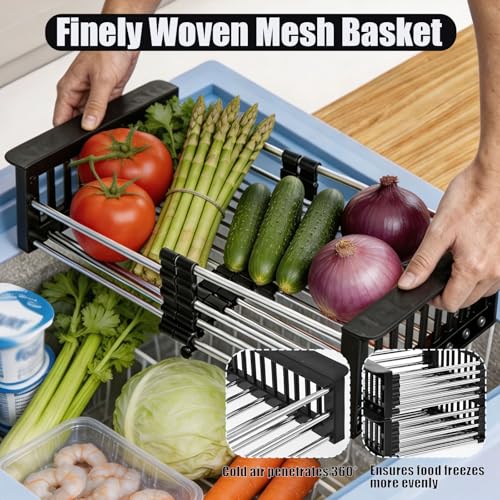 2 Pack Expandable Freezer Baskets for Chest Freezer - Image 7
