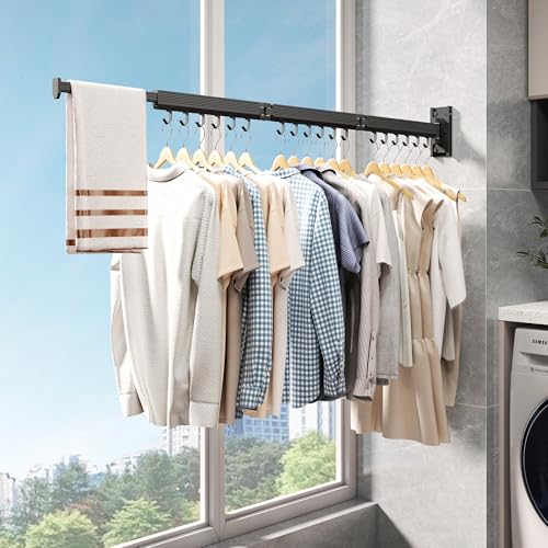 Wall Mounted Tri-Fold Clothes Drying Rack, Heavy Duty - Image 5