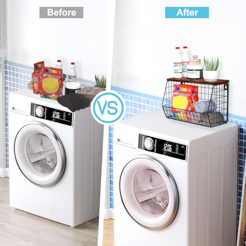 MSJGA Laundry Room Shelves, Wall Mounted Storage Bas | All Products - Image 7