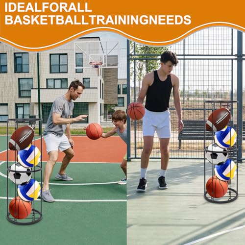 Vertical Ball Storage Rack, Wall-Mounted Garage Sports - Image 7
