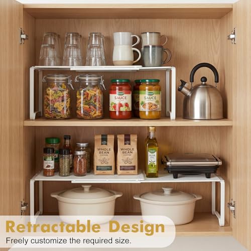 Extendable Dense Mesh Metal Shelf - 15-24.4in | Home Organization - Image 4