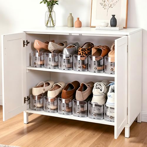Shoe Slots Organizer, Adjustable 3-Level Shoe Stacker for Closet - Image 8