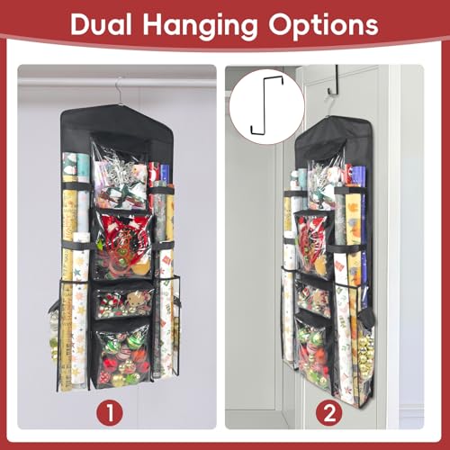 Wrapping Paper Organizer, Double-Sided Hanging - Image 6