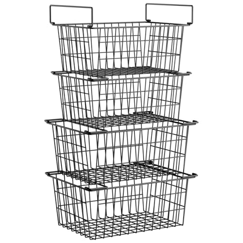 Stacking Freezer Organizer Bin Large Capacity Chest - Image 2