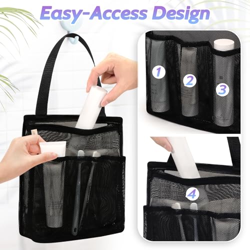 famichan Portable Mesh Shower Caddy, Gym Travel Camp Dorm Room - Image 3