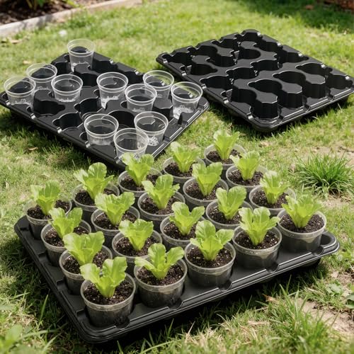 5 Pack Reusable 20 Cell Seed Starter Trays for 3 Inch Nursery - Image 3
