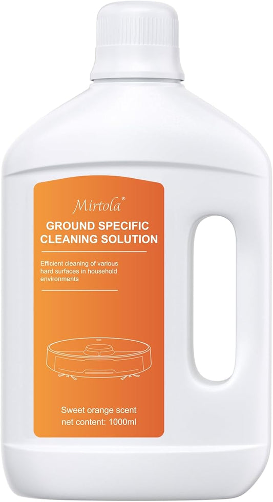 Sweet Orange Scent Floor Cleaning Solution Compatible with Dreame Cleaning Solution, Floor Cleaner for Hardwood Tile Hardfloor, Compatible Robot Vacuums with Mopping and Wet Dry Vacuum (1 Bottle)