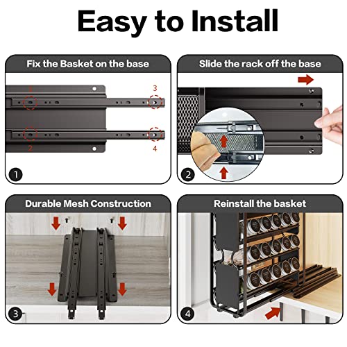 Spice Rack Organizer Drawer Cabinet: Pull Out Spice - Image 7