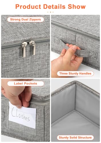 punemi 5 inch High Sturdy Low Profile Under Bed Storage, 2 Pack - Image 7