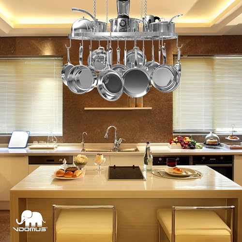 Vdomus Hanging Pot Rack - Ceiling Mount Kitchen Orga | All Products - Image 6