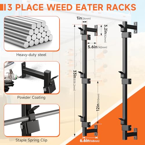 Weed Eater Rack for Enclosed Trailer,Trimmer Rack | Home Organization - Image 3