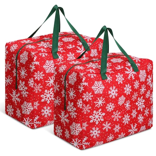 2 Pcs Christmas Ornament Storage 18 x 15 x 10 Inch | Home Organization - Image 2