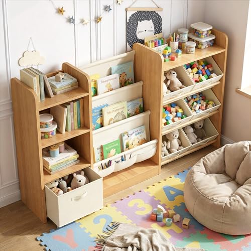 Kids Bookshelf and Toy Storage, Large Toy Storage Chest - Image 6