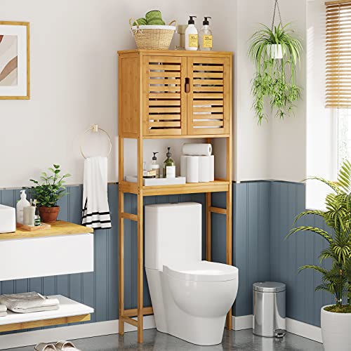 VIAGDO Over The Toilet Storage Cabinet, Tall Bathroom Cabinet - Image 6