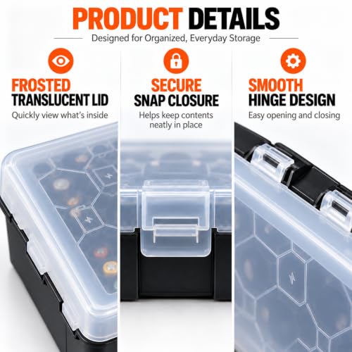 Battery Organizer Storage Case with Digital Tester, Holds - Image 8