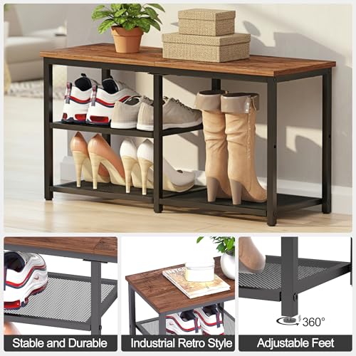 CHEMPFR Shoe Bench with Storage, Shoe Rack Organizer - Image 7