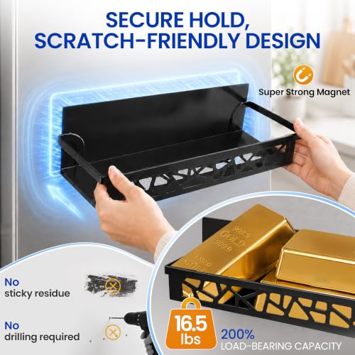Magnetic Spice Rack with Paper Towel Holder,4 Pack - Image 3