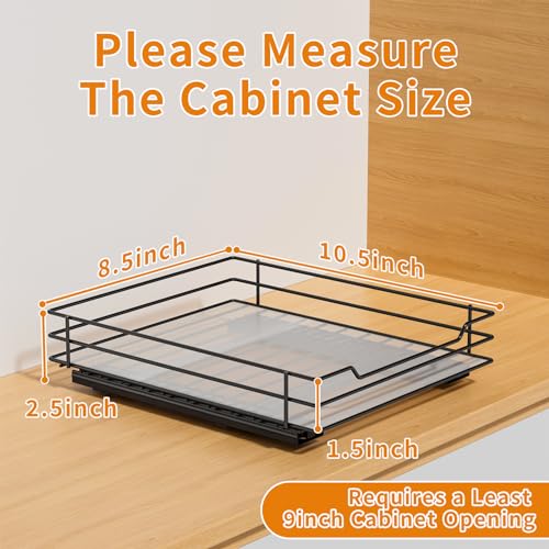RCHYFEED Pull Out Spice Organization for Cabinet,8.5" Wx10.5 - Image 6