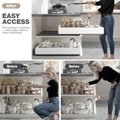 Seinloes 2 Pack Pull Out Cabinet Organizer 22" Deep, | All Products - Image 8