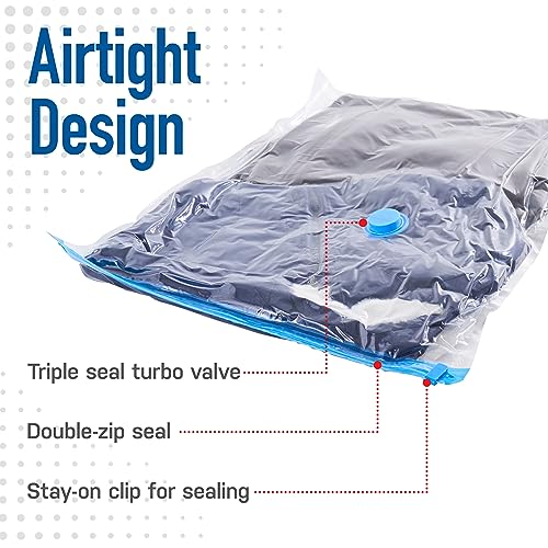 Spacesaver Vacuum Storage Bags with Hand Pump, Variety, 12 Pack - Image 5