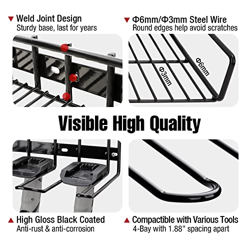 UNITEDPOWER Wall Mounted Power Tool Organizer Holder - Image 5