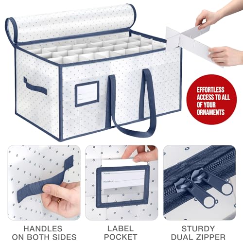 Hommtina Ornament Storage Plastic Ornament Storage | Home Organization - Image 6