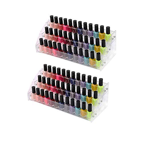3 Tiers 2PCS Clear Acrylic Nail Polish Holder Essent | All Products - Image 2