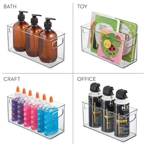 iDesign Slim Clear Plastic Stackable Storage Bin, Ta | All Products - Image 8