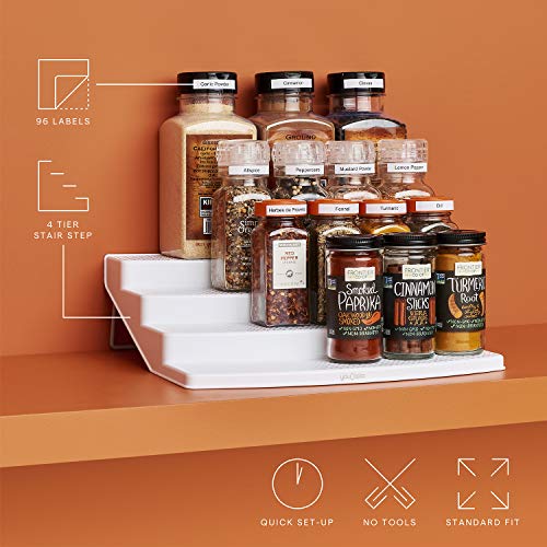 YouCopia Spicesteps 4-Tier Kitchen Cabinet Spice Shelf - Image 3