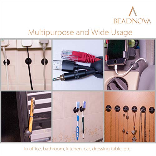 BEADNOVA Cable Clips Cord Organizer Cable Management Wire Cord - Image 5