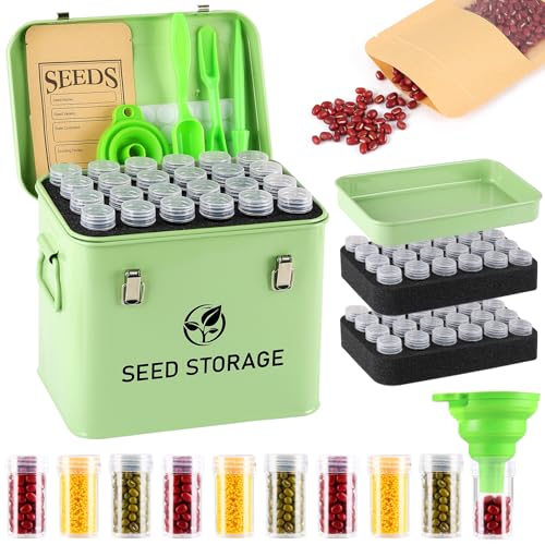Seed Storage Organizer, Metal Seed Vault Bank Saving - Image 2