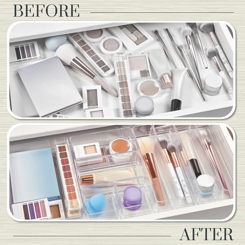 STORi SimpleSort 10-Piece Stackable Clear Drawer Organizer Set | - Image 7