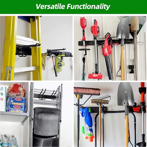 PIYILO 48 in Garage Tool Organizer Wall Mount, Adjustable Tool - Image 5